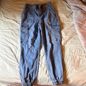 Target Blue Cargo Jogger Pants